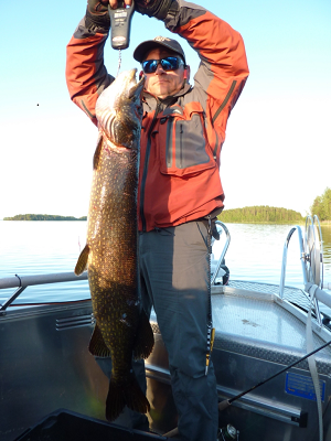 Cottage accommodation and pike spinning trips on Lake Saimaa with Old School Trolling